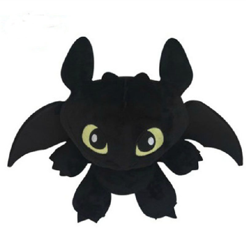 驯龙高手2正版无牙仔公仔toothless夜煞毛绒玩具 没牙仔娃娃(30cm)