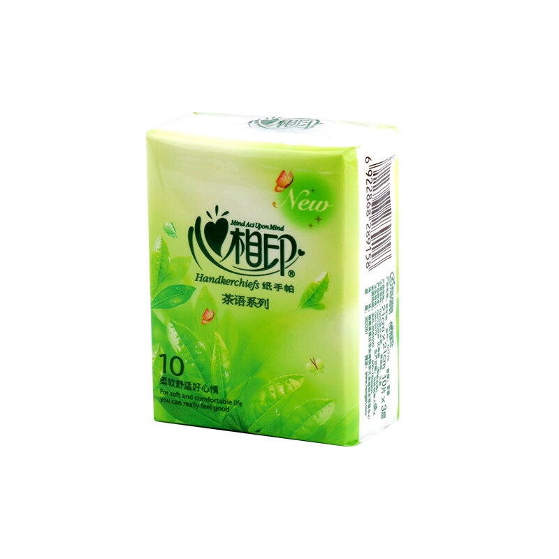 心相印手帕纸茶语系列3层10张手帕纸巾(10包/条)共2条c1710
