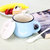 复古创意陶瓷杯大肚杯子 牛奶早餐杯咖啡杯 色釉马克杯可logo定制  大号350ml(蓝色)(大号瓷盖瓷勺)第5张高清大图