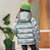 童装儿童羽绒服男女童冬季轻薄连帽外套中大童2021新款洋气上衣潮   BJ106(90cm 白)第5张高清大图