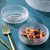 包邮 日式金边玻璃碗时尚ins简约创意圆形甜品碗水果沙拉碗糖果缸(千叶缸沙拉碗（透明中号）)第3张高清大图