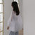 JOHLIN DREAM防晒衣衬衫女2021春夏薄款长袖设计感宽松衬衣开衫(白色 S)第3张高清大图