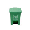 苏识 YJ-A075 加厚塑料分类垃圾桶 15升分类脚踏桶 绿色(5)