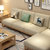 冬巢 实木沙发北欧日式沙发客厅布艺沙发可以拆洗(四人位+脚踏+茶几 默认版本)第4张高清大图