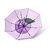 蕉下果趣系列三折伞晴雨两用小巧便携遮阳伞防紫外线遮阳伞(树莓)第5张高清大图