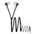 合立（N319）金属拉链耳机入耳式耳机带话筒线控重低音耳麦耳塞手机(银色)第2张高清大图