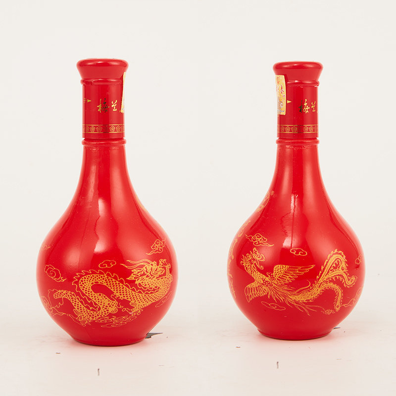 梅兰春38度42度46度龙凤呈祥500ml单瓶装6瓶整箱装芝麻香型白酒中华老