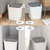 北欧垃圾桶家用客厅厨房纸篓创意大号干湿分离分类垃圾桶无盖防臭(灰色小号)第3张高清大图