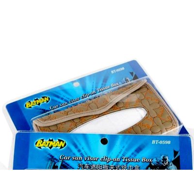 蝙蝠侠（BATMAN）BT0598汽车遮阳板夹式纸巾盒