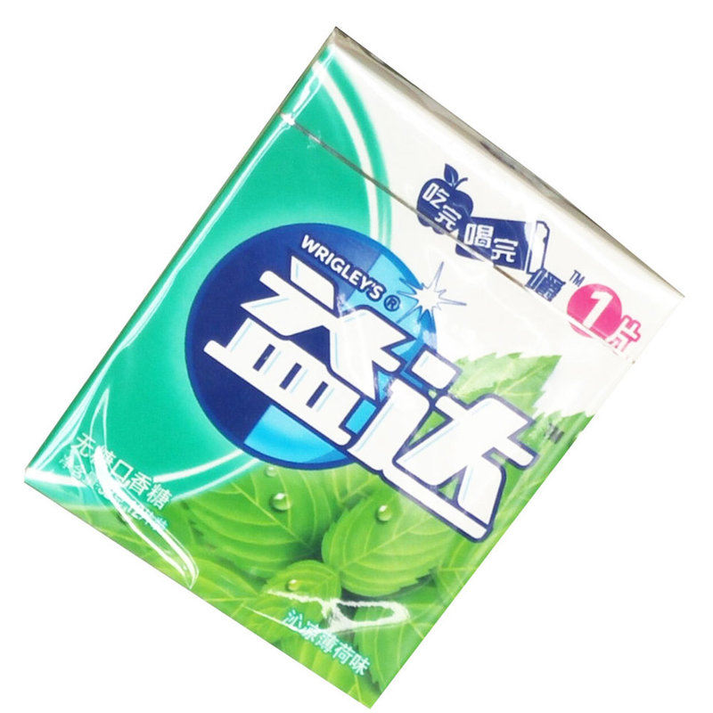 国美自营益达无糖口香糖沁凉薄荷味12片装32g