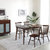 吉木多 红橡木实木餐桌椅组合 一桌六椅禅意新中式家用长方形饭桌(1.6米胡桃色 一桌六椅)第3张高清大图