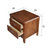 木巴家具 全实木床头柜轻奢简约现代床边小柜子中式经济型卧室简易窄储物柜(CTG065)第4张高清大图
