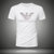 欧洲站美杜莎夏季2020新款潮流牌男士丝光棉烫钻短袖T恤大码体恤4.(XL 白色)第5张高清大图