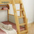 喜梦宝子母床全实木儿童床高低床两层床上下床多功能双层床实木床(木色 1.2米子母床（梯柜）)第4张高清大图