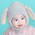 milky friends婴儿帽子3-6-12个月冬季男女宝宝套头帽秋冬新生儿帽子胎帽潮(咖啡 均码（46-50CM）)第5张高清大图