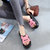 鞋子女学生韩版拖鞋女夏外穿厚底高跟中跟网红新款时尚防滑女鞋(1172大米奇（粉色）)第3张高清大图
