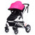 【*】MoonStater 欧式儿童婴儿宝宝手推车高景观铝合金充气 相对透气设计(紫色)第3张高清大图