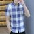 夏季男装短袖休闲商务男士衬衫1000-245(深蓝色 2XL)第2张高清大图