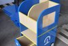 巢湖新雅XY-6706   蓝色火车组合书柜早教幼儿园绘本架防火板储物收纳卡通造型