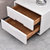 A家家具 床头柜现代简约带抽屉白色(床头柜 单个)第3张高清大图