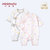 小米米minimoto新生儿长袖连身连体衣宝宝内衣哈衣爬服宝宝连身衣(灰色-对襟连身衣 80cm（9-18个月）)第2张高清大图
