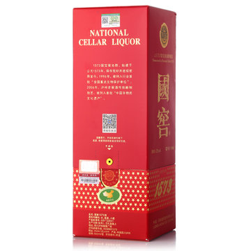 真快乐自营 中国白酒 泸州老窖52度国窖1573系列500ml