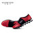 火枪手春季男鞋运动鞋网面休闲鞋男士弹簧减震跑步鞋X61N305B(红色 44)第4张高清大图