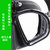 自由潜水镜低容积 深潜面镜 游泳潜水用品装备面罩浮潜套装gopro(黑色支架面镜)第4张高清大图