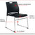 亿景鸿基 办公椅钢架会议椅可叠放办公椅简易会议椅职员椅(黑 YW-180)第3张高清大图