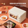 日本bruno烟熏料理烤箱小型烘焙家用多功能烤箱空气炸烤鸡烤箱 BZK-KX01(荼白灰)