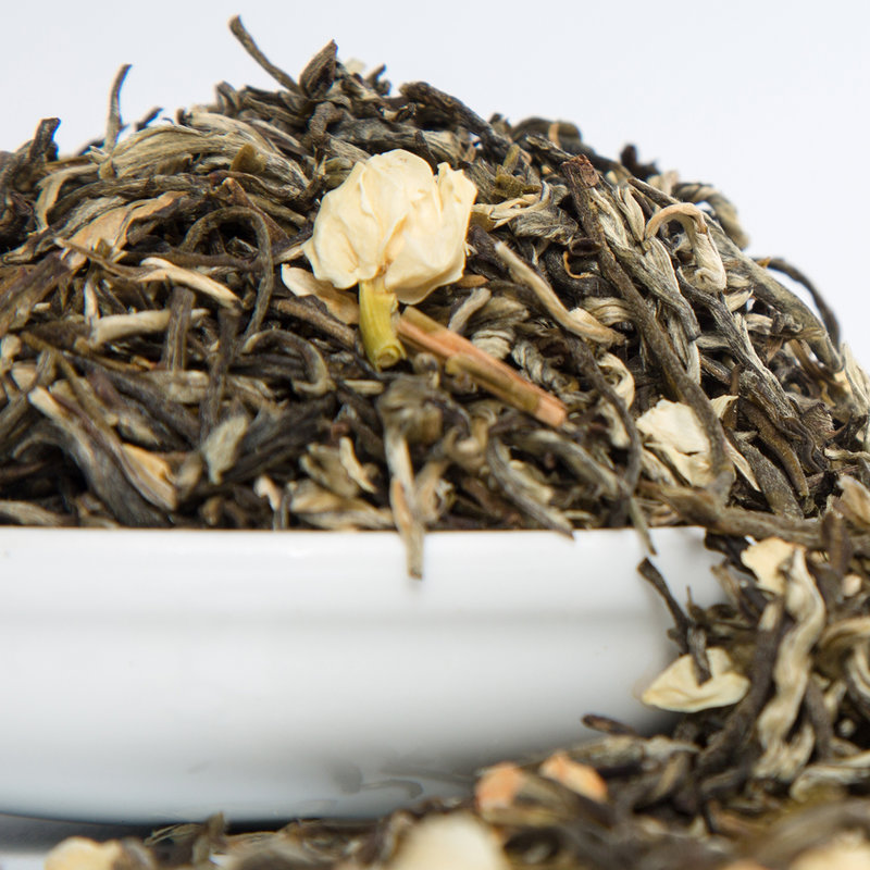 五虎特级大白毫飘香茉莉花茶浓香型散装茉莉绿茶茶叶250g