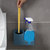 壁挂马桶刷子长柄座挂两用式清洁马桶刷家用卫生间马桶清洁刷(,单条蓝色 10片装随机发)第5张高清大图