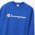 日本Champion草写印花logo圆领卫衣无加绒情侣款卫衣(蓝色 XL)第3张高清大图