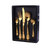 欧式牛排刀刀叉勺茶勺套装  家用西餐餐具16件套带礼盒(金色 16件套)第4张高清大图