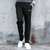 Adidas阿迪达斯男裤 新款运动裤跑步训练健身裤子舒适透气休闲针织长裤DX3684(黑色 M)第4张高清大图