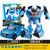 凯利特TOBOT托宝兄弟玩具变形车迷你变形机器人汽车变形飞机男孩(蓝色)第2张高清大图
