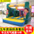 户外大型儿童充气城堡室内蹦蹦床家用小型跳跳床户外摆摊玩具设备(4MX6.5M)第2张高清大图