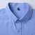 春秋新款男士商务休闲修身纯色衬衫男长袖衬衣(E216深蓝 L)第4张高清大图