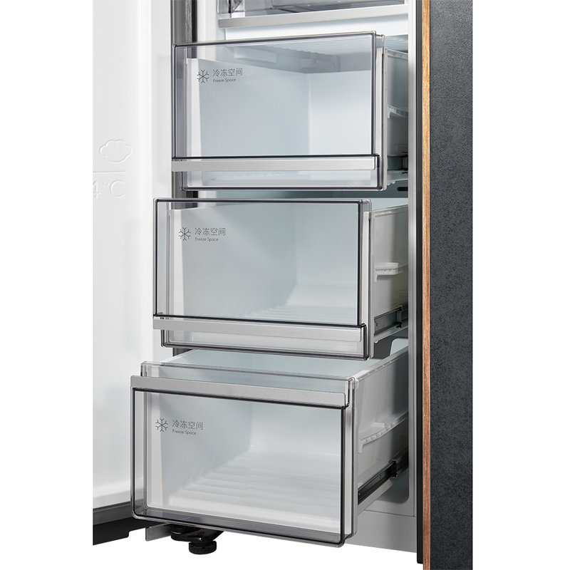 美的colmo冰箱crbk631熔幔岩631升对开门冰箱