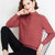 女式时尚针织毛衣9524(粉红色 均码)第3张高清大图