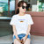 巴洛尼莫2021新款短袖T恤女夏季纯棉透气时尚简约印花韩版上衣(粉红色 M)第3张高清大图