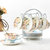 欧式骨瓷咖啡杯英式咖啡具套装个性创意陶瓷茶具套装花茶杯送架子(凝粉之爱(带内花)6杯碟+收纳架+6)第3张高清大图