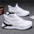 阿帕图时尚飞织男士休闲鞋前系带透气跑步运动鞋(白色 42)第2张高清大图