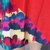 VEGININA 民族风宽松棉麻中长款短袖连衣裙女 3044(深蓝色 XL)第5张高清大图
