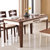 大理石餐桌椅组合现代简约实木餐台套装长方形饭桌子方桌整装(一桌4椅)第2张高清大图