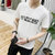 左岸男装圆领短袖T恤韩版修身青少年字母印花百搭半袖T恤衫潮(白色 XXXL)第3张高清大图