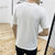 左岸男装圆领短袖T恤韩版修身青少年字母印花百搭半袖T恤衫潮(白色 XXXL)第5张高清大图