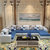 皇园(Huangyuan)沙发 布艺沙发组合可拆洗客厅简约现代大小户型家具(浅灰+水墨蓝 五件套送凳子地毯)第3张高清大图