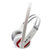 硕美科 声籁(Salar) A584 头戴式时尚电脑游戏耳机 带麦克风 线控(白红)第3张高清大图