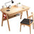 一米色彩实木北欧电脑桌，学习桌，实木书桌(原木色 1.2米/单桌)第5张高清大图